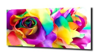 obraz na szkle Abstrakcja róża kolory 222