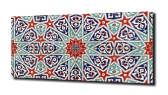 obraz na szkle Vintage geometria mozaika