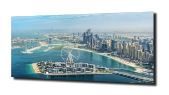 obraz na szkle, panel szklany Dubaj Eye