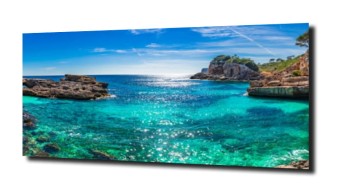 obraz na szkle Skały brzeg ocean wyspa