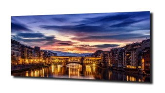 obraz na szkle Stary most we Florencji