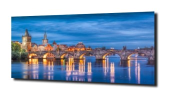 obraz na szkle Panorama Czechy miasto