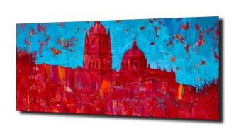 obraz na szkle Ekspresjonizm zamek 12