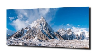 obraz na szkle Panorama szczyty gór
