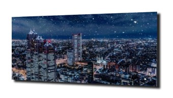 obraz na szkle Gwiazdy nad Tokio