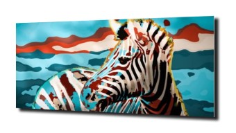 obraz na szkle Zebra artystyczne