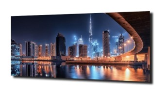 obraz na szkle Noc nad Dubajem