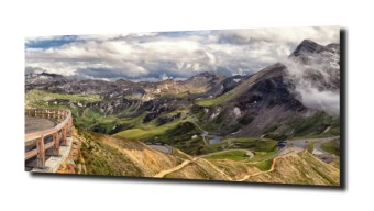 obraz na szkle Panorama Alpy