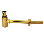 Uniwersalny syfon złoty połysk do umywalek lub bidetów S69