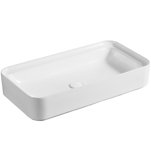 Umywalka nablatowa G407 ceramiczna rozmiar: 77x40,5 cm-fot.1