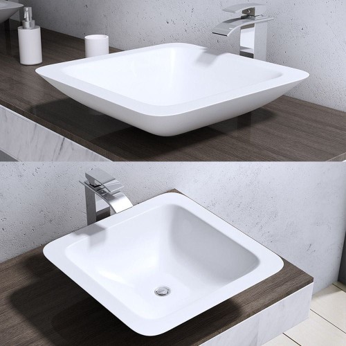 Umywalka nablatowa GLN803 konglomerat rozmiar: 43x43 cm-fot.1