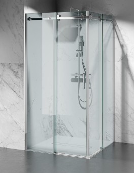 Kabina Dwustronnie Przesuwna U20 Srebrny Połysk 