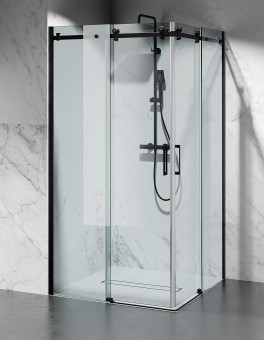 Kabina Dwustronnie Przesuwna U20 Czarny Mat