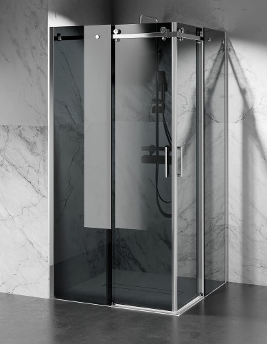 Kabina Prysznicowa Przesuwna Dwustronna U20 Grafitowe zd 1