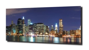 obraz na szkle, panel szklany Widok na N.Y