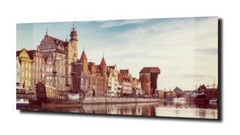 obraz na szkle, panel szklany Piękny Gdańsk