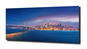 obraz na szkle Zachód słońca  San Fransisco