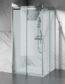 kabina prysznicowa z brodzikiem przesuwna U20 okucia stalowe szkło transparentne
