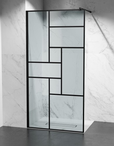 czarne-szprosy-szyba-prysznicowa-walk-in-cubic-zdjecie-1-szklana-lazienka