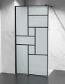 czarne-szprosy-szyba-prysznicowa-walk-in-cubic-szklo-mrozone-zdjecie-1-szklana-lazienka