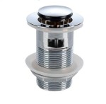 Korek metalowy niski do umywalki lub bidetu K6