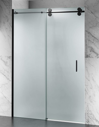 drzwi-prysznicowe-przesuwne-d30-exclusive-okucia-czarny-mat-szklo-mrozone