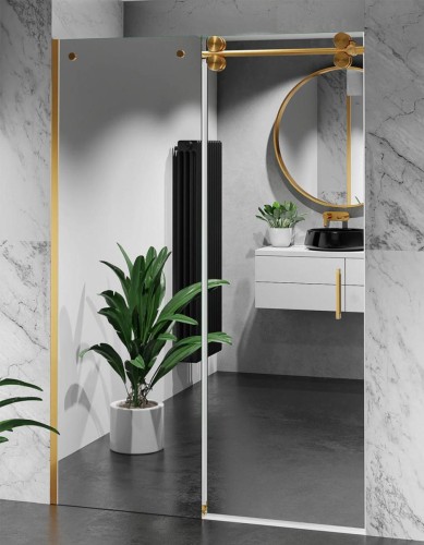 drzwi-prysznicowe-przesuwne-d30-exclusive-okucia-zloto-szczotkowane-lustrzana