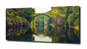 obraz na szkle, panel szklany Most Rakotza