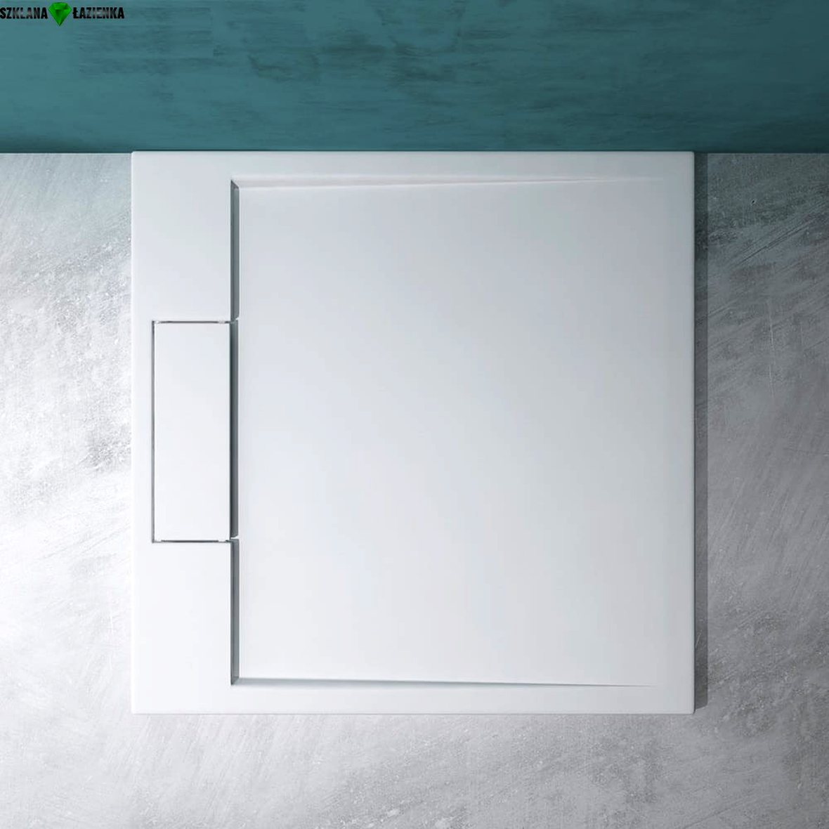 Brodzik konglomeratowy kwadratowy, widok z góry